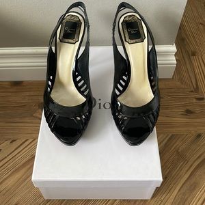 Patent Leather Christian Dior Slingback Pump